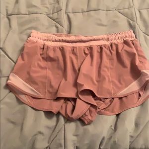 Pink Lululemon shorts